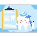 پیش‌نمایش فایل the-girl-is-looking-at-the-dental-report-9805591 از پک دندانپزشکی