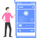 پیش‌نمایش فایل boy-checking-wallet-online-9800438 از پک پول و پرداخت