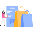 پیش‌نمایش فایل girl-paying-shopping-bill-9800410 از پک پول و پرداخت