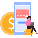 پیش‌نمایش فایل girl-paying-with-laptop-9800441 از پک پول و پرداخت