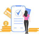 پیش‌نمایش فایل girl-sent-money-online-9800444 از پک پول و پرداخت