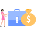 پیش‌نمایش فایل girl-standing-with-briefcase-of-dollars-9800448 از پک پول و پرداخت