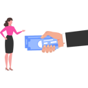 پیش‌نمایش فایل girl-taking-money-9800436 از پک پول و پرداخت
