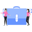 پیش‌نمایش فایل girls-standing-with-briefcase-9800457 از پک پول و پرداخت