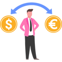 پیش‌نمایش فایل man-exchanges-euros-and-dollars-9800467 از پک پول و پرداخت