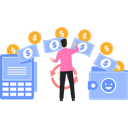 پیش‌نمایش فایل man-getting-cashback-after-payment-9800419 از پک پول و پرداخت
