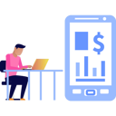 پیش‌نمایش فایل man-working-on-dollar-graph-9800449 از پک پول و پرداخت