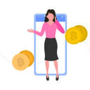 پیش‌نمایش فایل woman-buying-bitcoins-9800432 از پک پول و پرداخت
