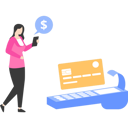 پیش‌نمایش فایل woman-paying-with-card-machine-9800413 از پک پول و پرداخت