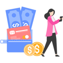 پیش‌نمایش فایل woman-payment-online-on-phone-9800396 از پک پول و پرداخت