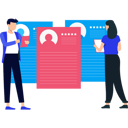 پیش‌نمایش فایل boy-and-girl-reviewing-resumes-9737694 از پک استخدام نیرو
