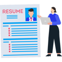 پیش‌نمایش فایل girl-looking-at-resume-9737738 از پک استخدام نیرو
