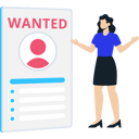 پیش‌نمایش فایل girl-looking-at-wanted-list-9737690 از پک استخدام نیرو