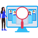 پیش‌نمایش فایل girl-looking-for-perfect-resume-9737643 از پک استخدام نیرو