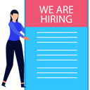 پیش‌نمایش فایل girl-standing-with-job-document-9737705 از پک استخدام نیرو