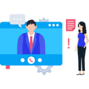 پیش‌نمایش فایل girl-talking-to-boy-online-9737698 از پک استخدام نیرو