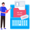 پیش‌نمایش فایل guy-looking-at-recruitment-resumes-9737627 از پک استخدام نیرو