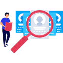 پیش‌نمایش فایل man-looking-for-candidate-for-job-9737662 از پک استخدام نیرو