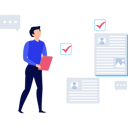 پیش‌نمایش فایل man-selecting-candidates-9737656 از پک استخدام نیرو