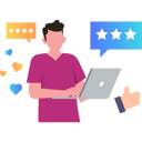پیش‌نمایش فایل man-giving-feedback-9844266 از پک نظرسنجی و بازخورد آنلاین