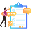 پیش‌نمایش فایل man-looking-at-feedback-9844247 از پک نظرسنجی و بازخورد آنلاین