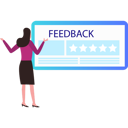پیش‌نمایش فایل woman-giving-feedback-9844263 از پک نظرسنجی و بازخورد آنلاین