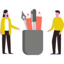 پیش‌نمایش فایل boy-and-girl-standing-next-to-stationery-box-9844231 از پک حرفه‌های نویسندگی