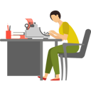 پیش‌نمایش فایل girl-typing-on-typewriter-9844221 از پک حرفه‌های نویسندگی