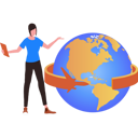 پیش‌نمایش فایل girl-has-a-global-business-9835176 از پک کسب و کار جهانی