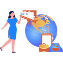 پیش‌نمایش فایل girl-is-going-on-a-business-trip-9835168 از پک کسب و کار جهانی