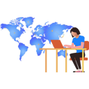 پیش‌نمایش فایل girl-is-working-at-her-desk-9835172 از پک کسب و کار جهانی