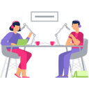 پیش‌نمایش فایل boy-and-girl-are-hosting-the-podcast-9858614 از پک پادکست