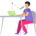 پیش‌نمایش فایل boy-is-broadcasting-a-podcast-9858629 از پک پادکست