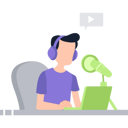 پیش‌نمایش فایل boy-is-broadcasting-a-podcast-9858655 از پک پادکست