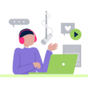 پیش‌نمایش فایل boy-is-doing-a-podcast-show-9858600 از پک پادکست