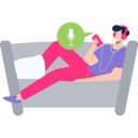 پیش‌نمایش فایل boy-is-listening-to-a-podcast-on-the-couch-9858610 از پک پادکست