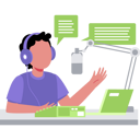 پیش‌نمایش فایل boy-is-podcasting-9858588 از پک پادکست