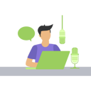 پیش‌نمایش فایل boy-is-recording-a-podcast-9858593 از پک پادکست
