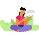 پیش‌نمایش فایل girl-is-listening-to-music-9858621 از پک پادکست