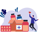 پیش‌نمایش فایل a-boy-collects-medical-donations-9783676 از پک خیریه