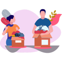پیش‌نمایش فایل boy-and-girl-making-donation-boxes-9783751 از پک خیریه