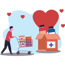 پیش‌نمایش فایل boy-carrying-donation-trolley-9783775 از پک خیریه