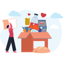 پیش‌نمایش فایل girl-making-food-donation-box-9783663 از پک خیریه