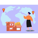 پیش‌نمایش فایل girl-sending-donations-around-world-9783673 از پک خیریه