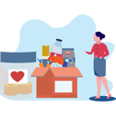 پیش‌نمایش فایل girl-standing-with-food-donation-9783672 از پک خیریه