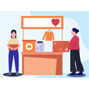 پیش‌نمایش فایل two-girls-standing-by-charity-stall-9783755 از پک خیریه