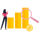 پیش‌نمایش فایل girl-looking-at-dollar-coins-9900615 از پک حسابداری