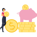پیش‌نمایش فایل girl-saving-money-in-piggy-bank-9900673 از پک حسابداری