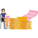 پیش‌نمایش فایل girl-working-on-laptop-9900690 از پک حسابداری