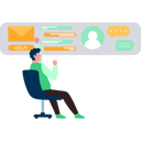پیش‌نمایش فایل boy-looking-at-help-messages-9852074 از پک پشتیبانی فنی